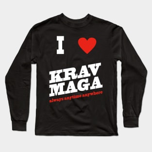 i love krav maga Long Sleeve T-Shirt